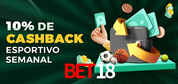 10% de bônus de cashback na bet18